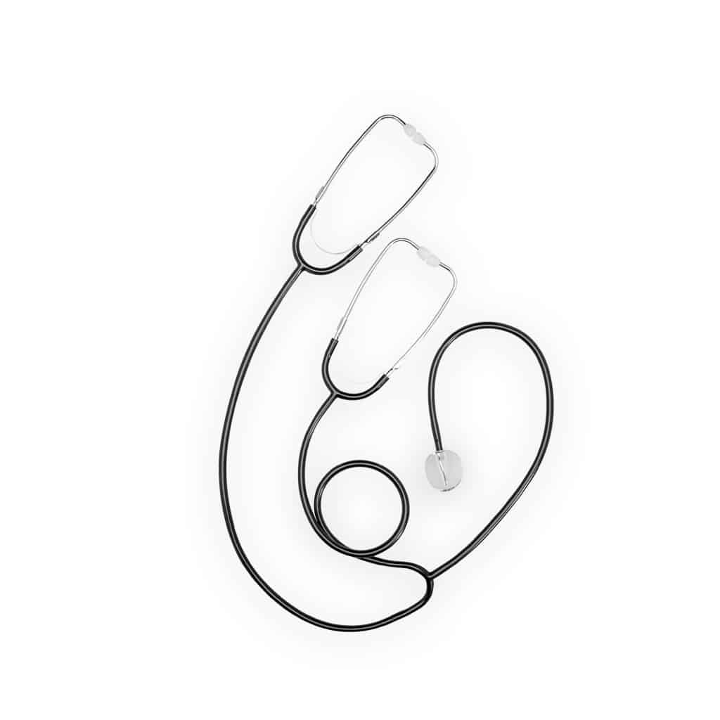 boso - Flac Duo Teaching Stethoscope with flat chest piece for adults and 2 headsets