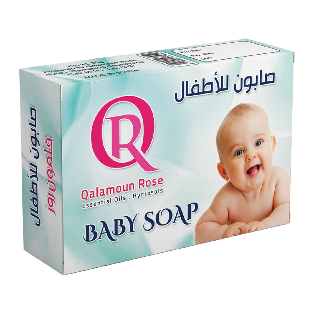 Qalamoun Rose - Baby Soap 100% Natural 90g