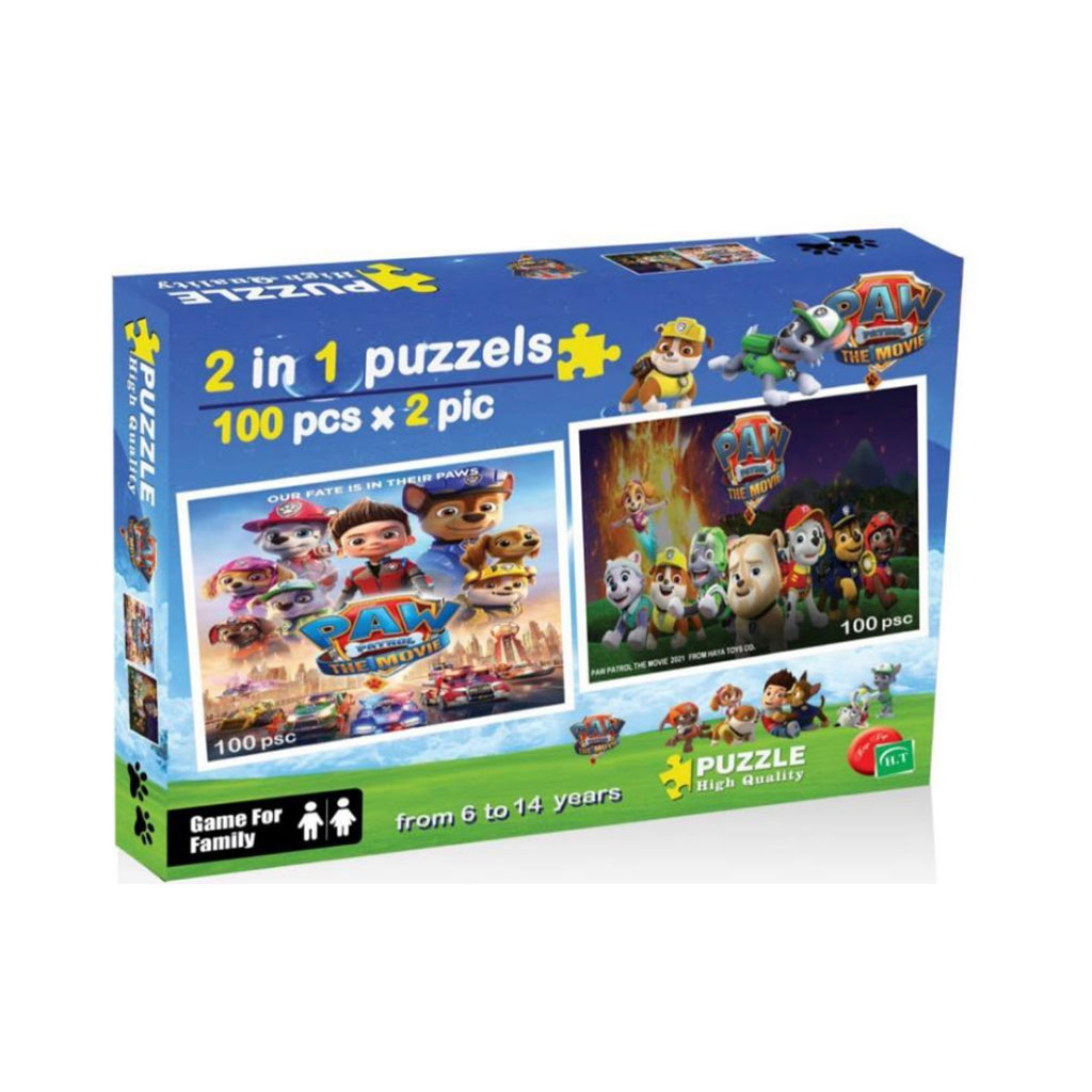 Haya Toys - 2in1 Puzzles 100 pcs * 2 pics LOL Paw Patrol