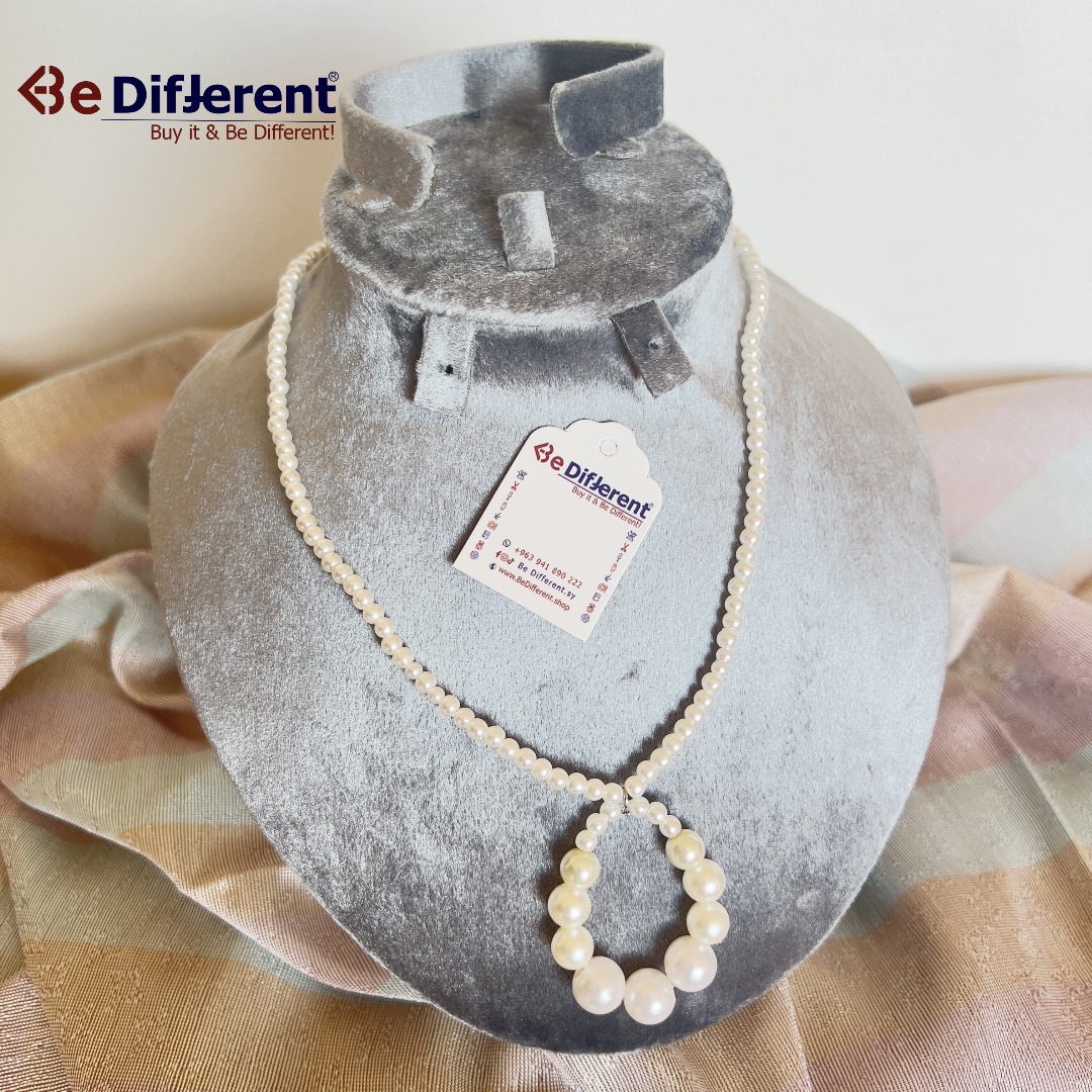Be Different - Necklace White Pearls