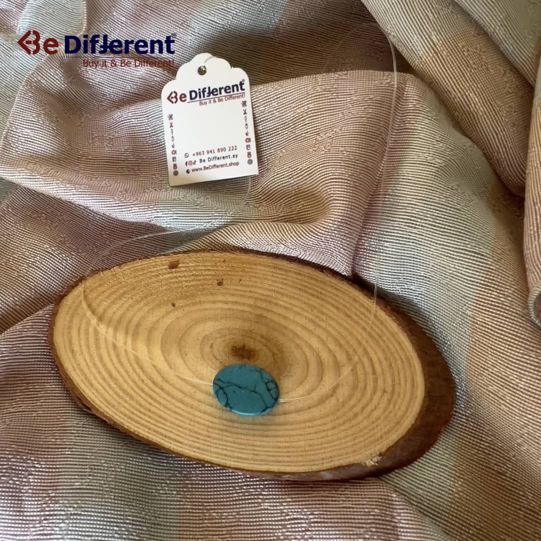 Be Different - Necklace Oval Turqoise Stone