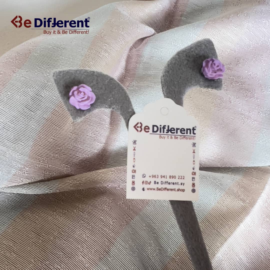 Be Different - Earrings Flower Mauve