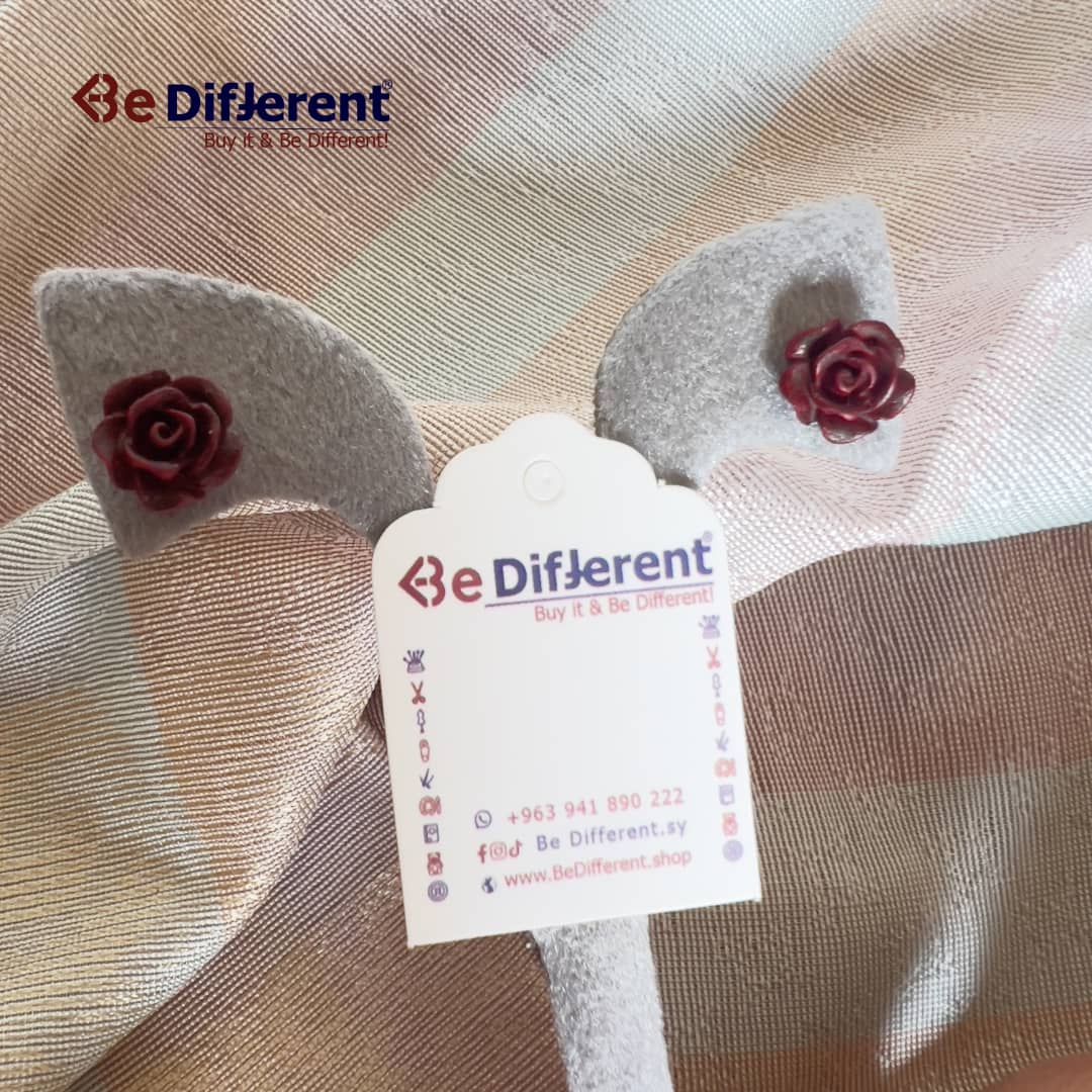 Be Different - Earrings Flower Burgundy