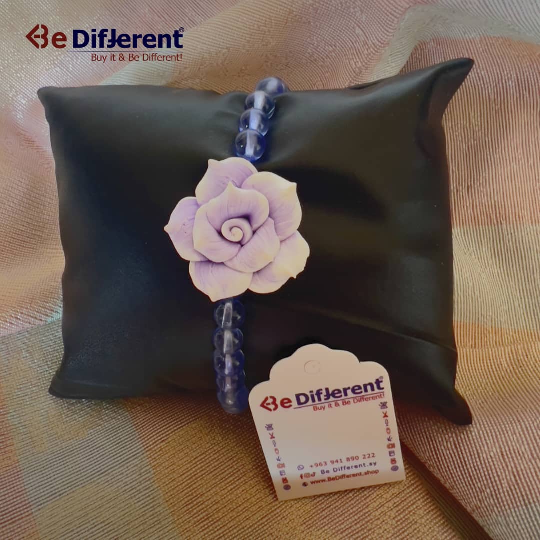 Be Different - Bracelet Flower Mauve