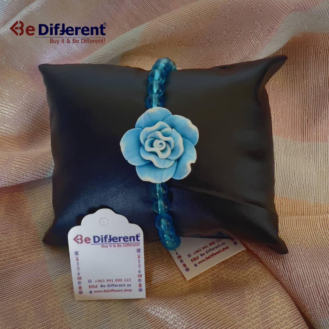 Be Different - Bracelet Flower Blue