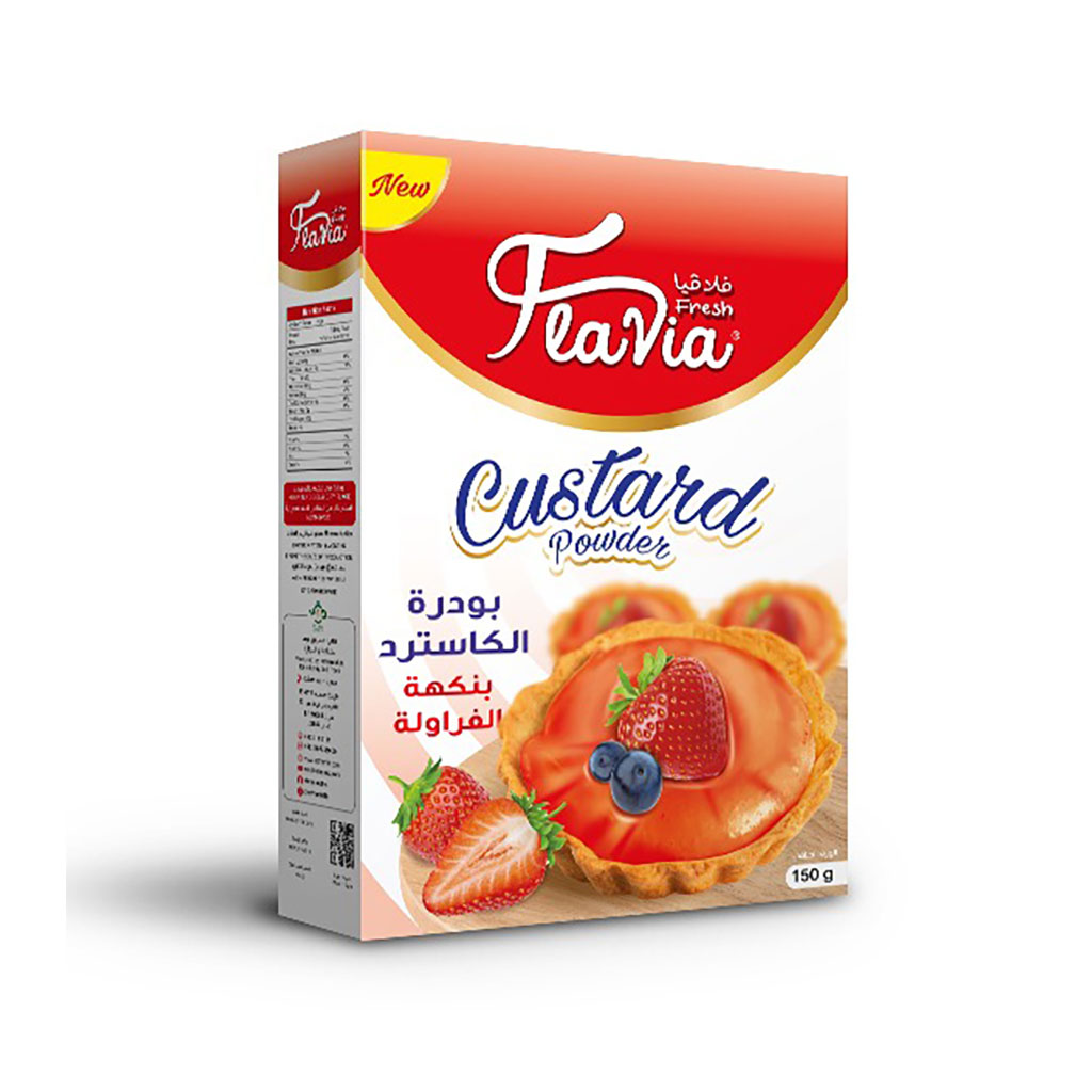 FlaVia - Custard Powder Strawberry Flavor 150 grams