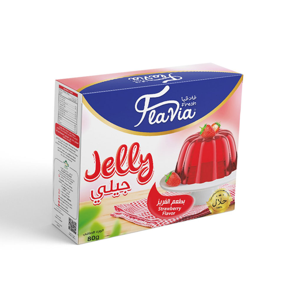 FlaVia - Jelly Strawberry Flavor 80 grams