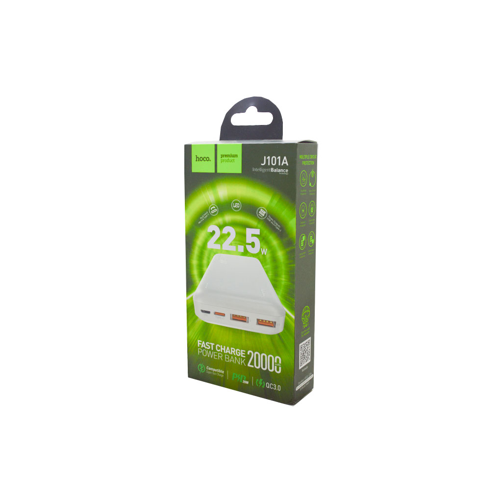 هوكو - بور بانك 22.5 واط ابيض 20000mAh
