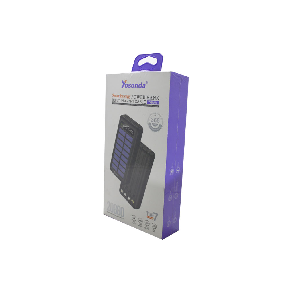 يوسوندا - بور بانك مع شمسية 66w واط 20000mAh