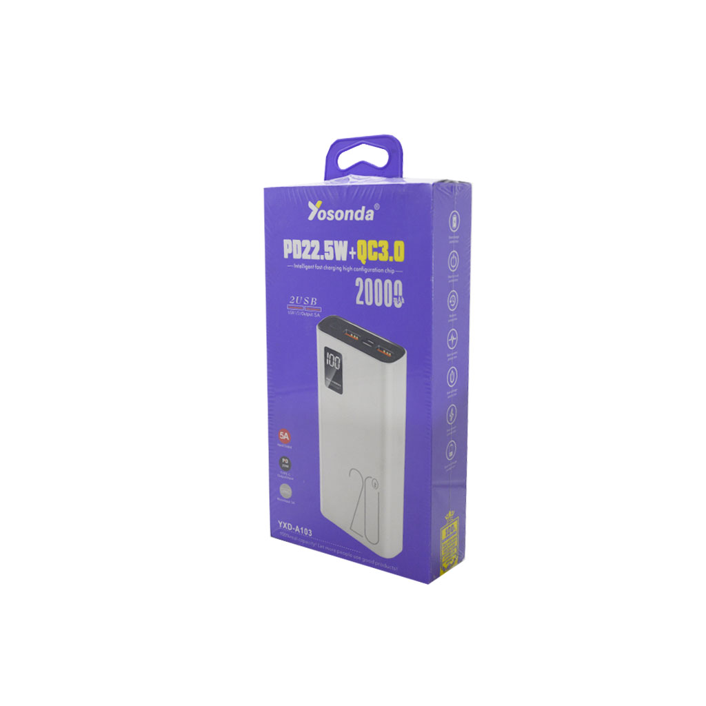 يوسوندا - بور بانك 22.5w ا20000mAh