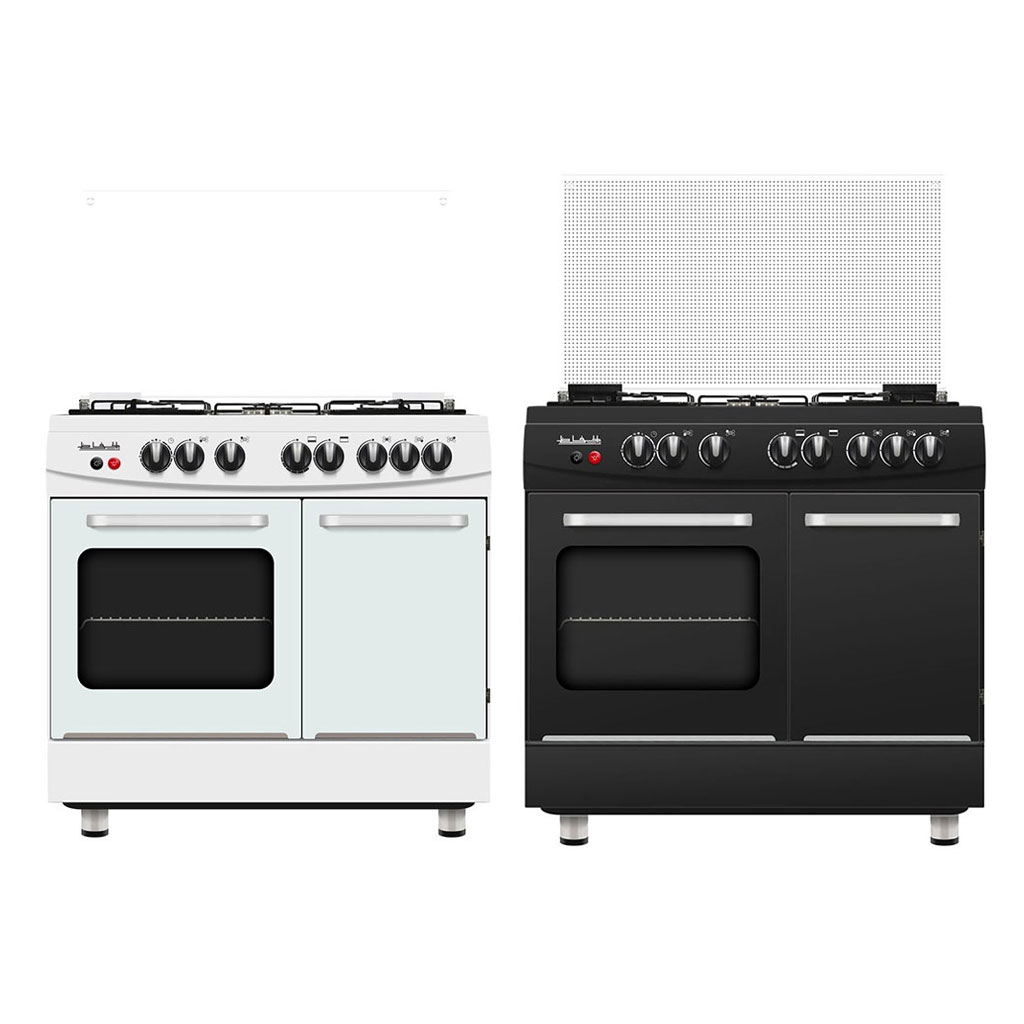 Gas Range 5 Burners 1 Turbo Rotisserie Safety Oven