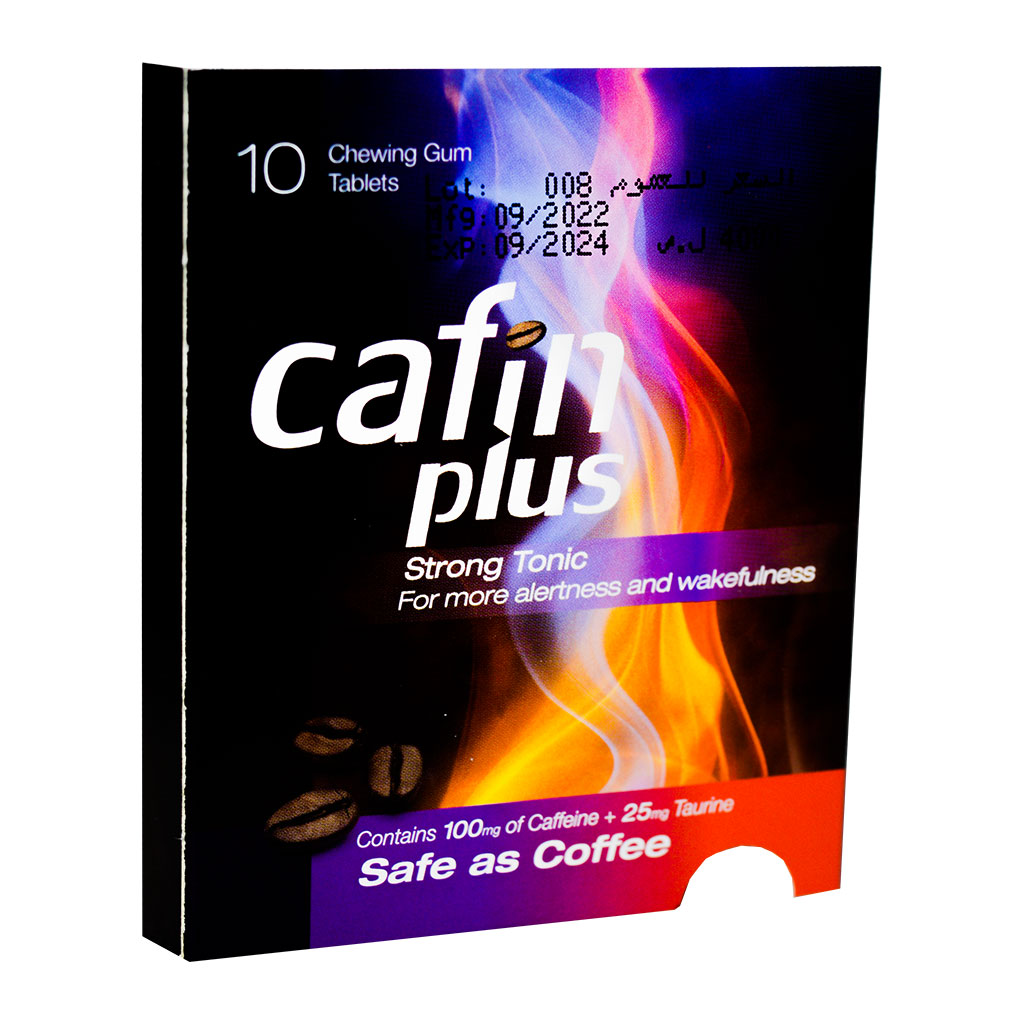Ibn Alhaytham - Cafin plus Strong Tonic Chewing Gum 10 pcs
