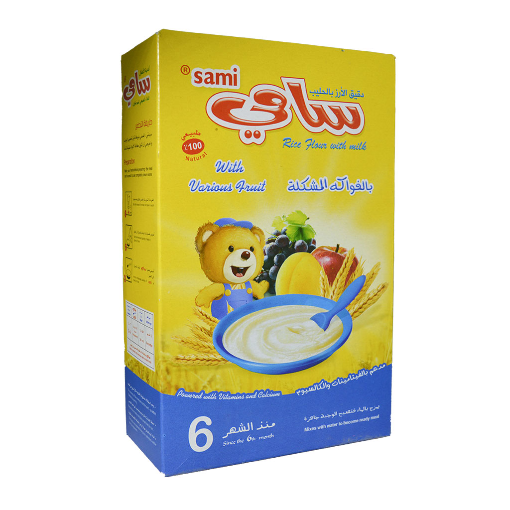 بكور - سامي دقيق الأرز بالحليب بالفواكه المشكلة 200 غرام