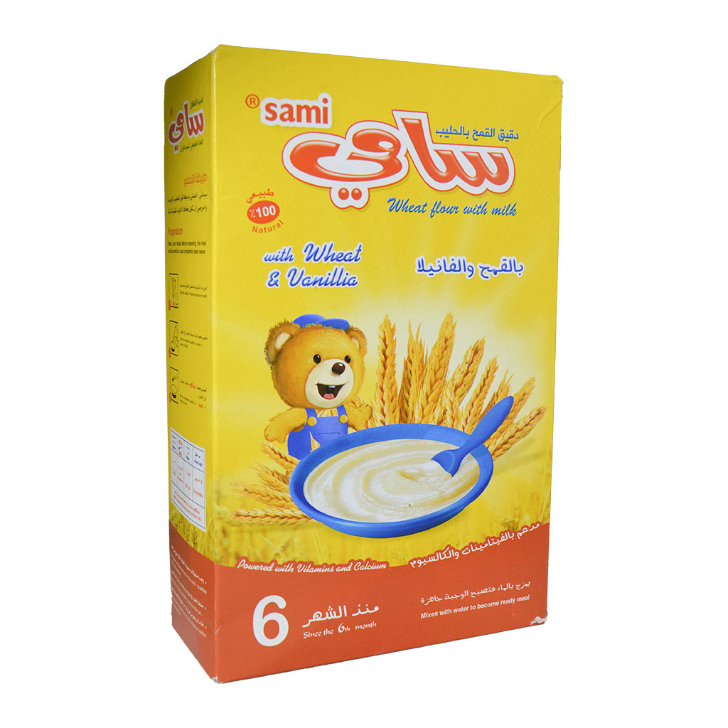 بكور - سامي دقيق القمح بالحليب بالقمح والفانيليا 200 غرام