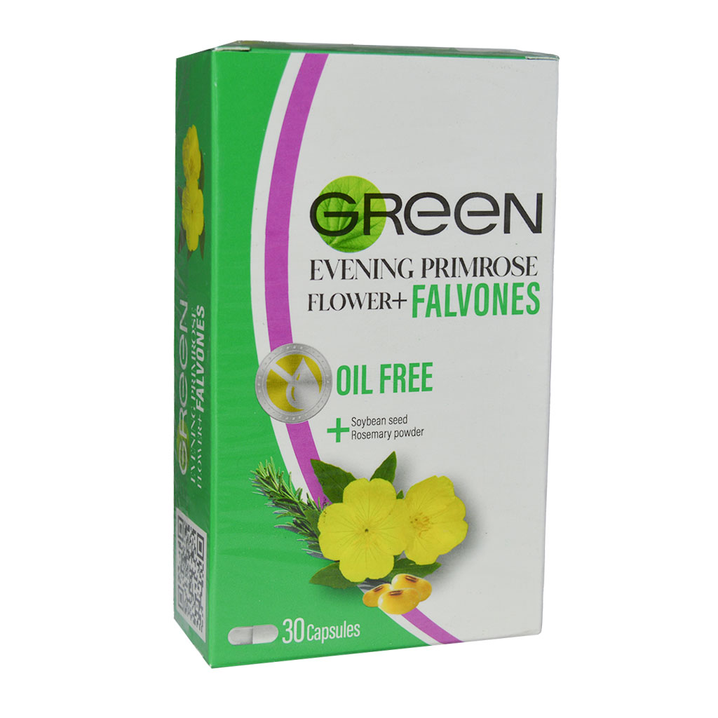 Green - Evening Primerose Flower&Flavones 30 Capsules
