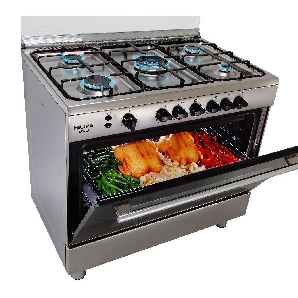 HiLife - International Gas Range with Oven 5 Burners External Jar