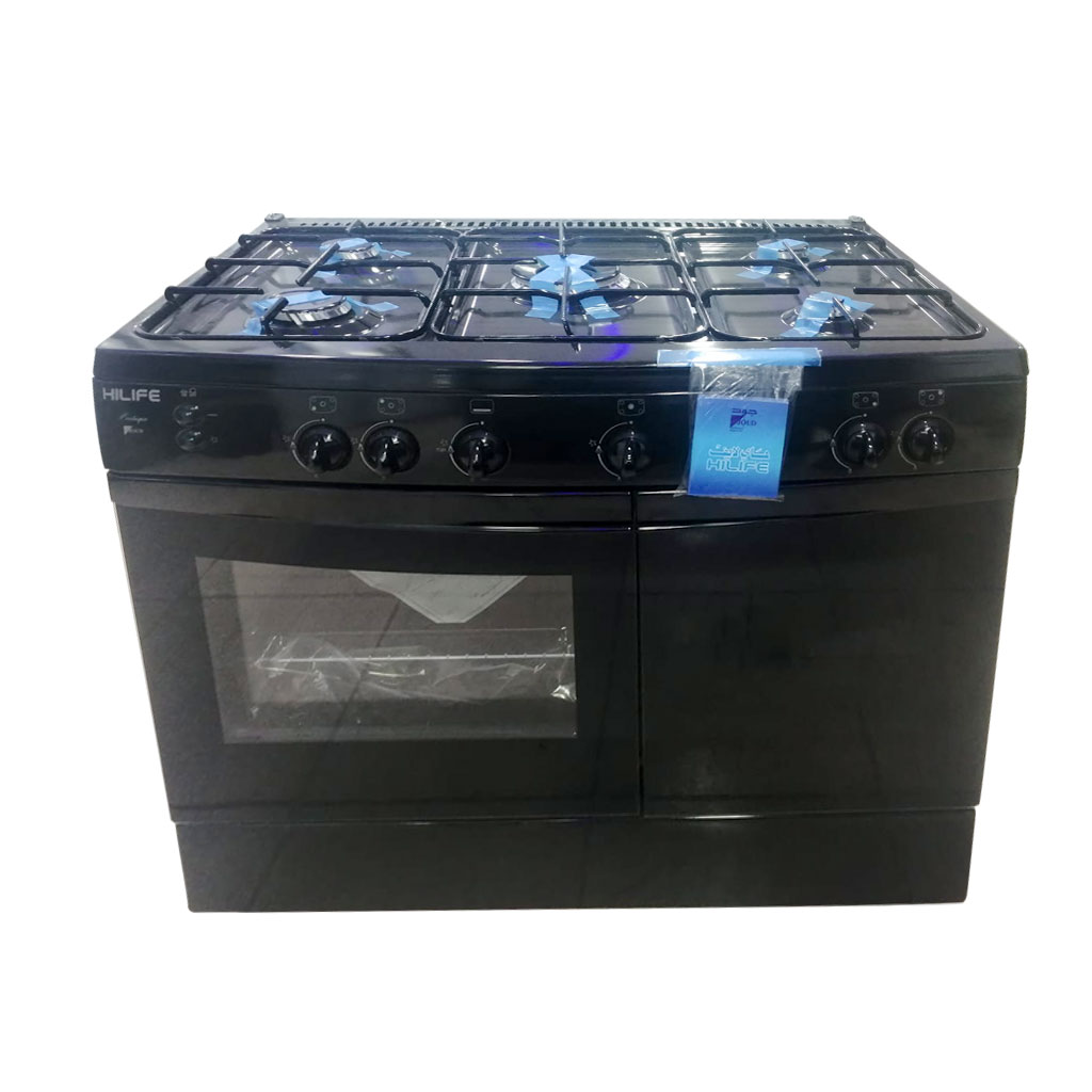 HiLife - International Gas Range with Oven 5 Burners Internal Jar