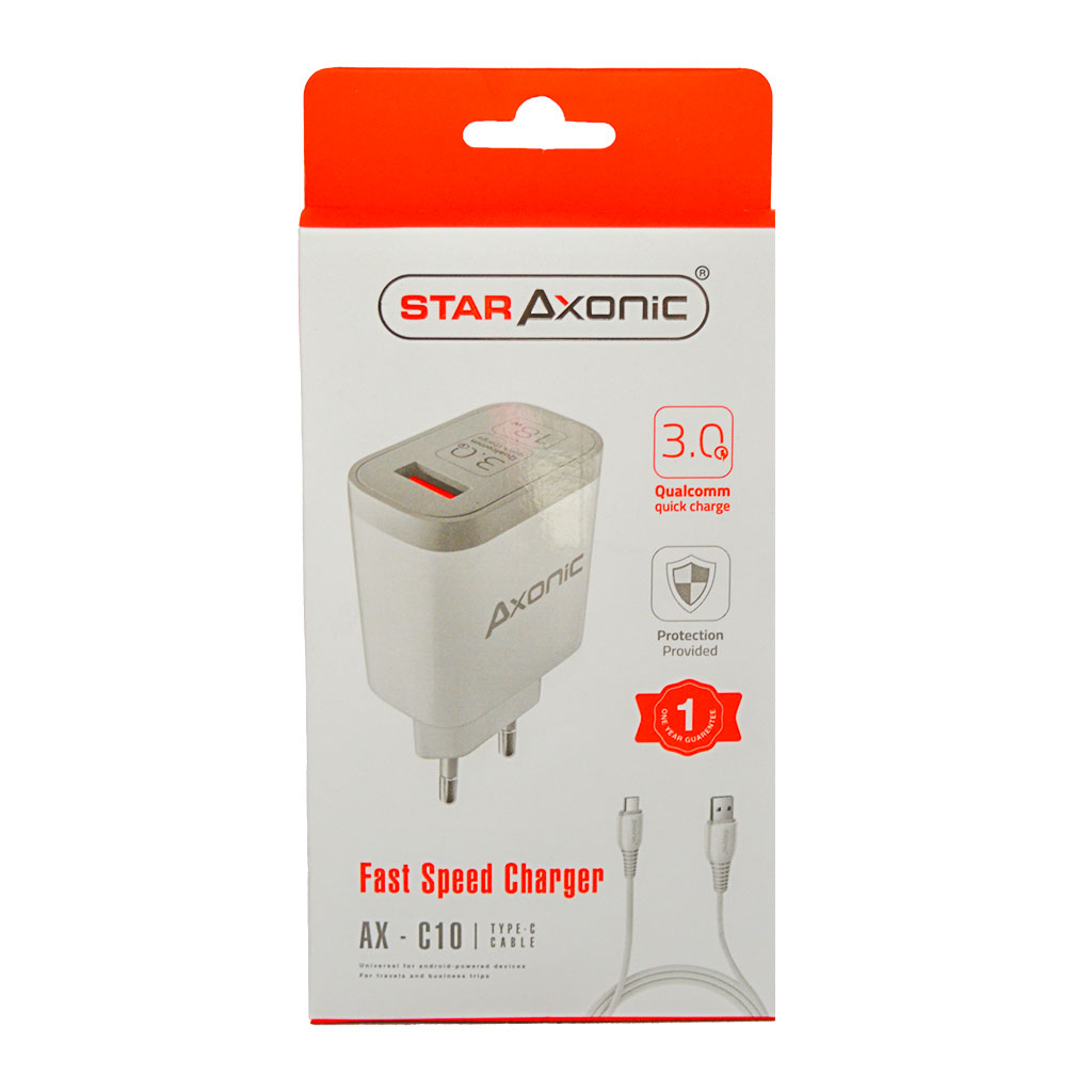 STAR AXONiC - Fast Charger 3.0A  Type C AX-C10