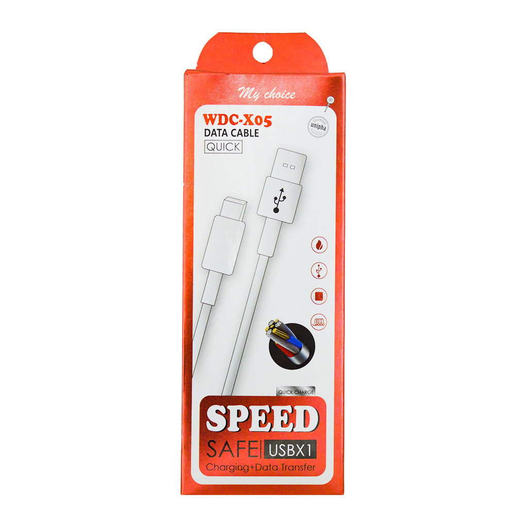 My choice - Data Cable Type C 1 m White WDC-X05