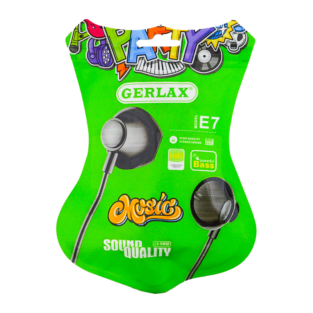 GERLAX - Smart Phone EARPHONE  3.5MM E7