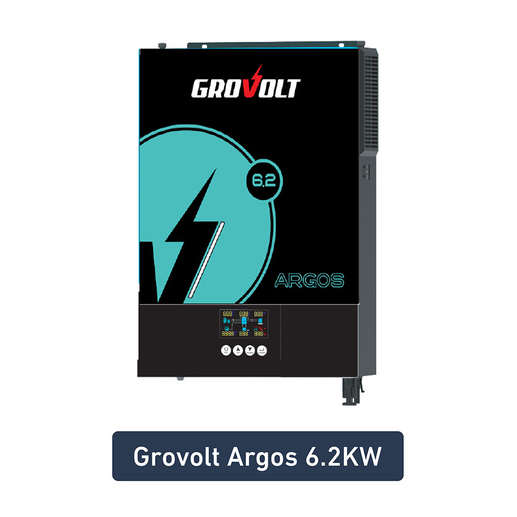 Grovolt - Argos Inverter Model ARGOS GI-A48 6200 KW Maximum Charge Solar Power 120 Volt