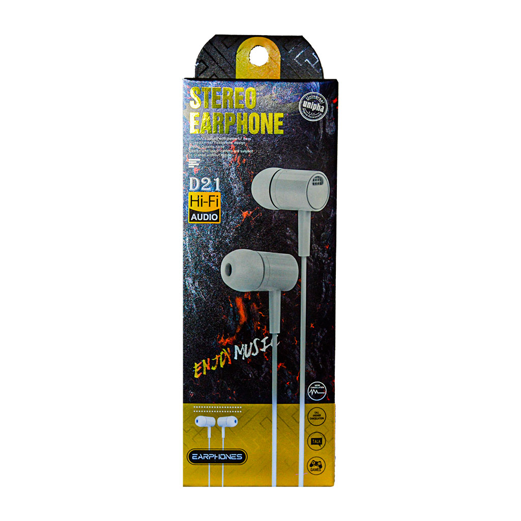 سماعات سمارت فون أبيض D21 HI-FI