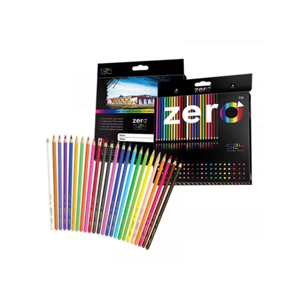 Zero - Duos Triangle soft wood 6 Double Sided Pencil
