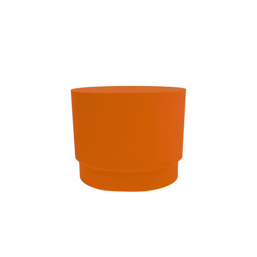 Balaa Plast - Plastic Flowerpot with Tray 30 cm Brick