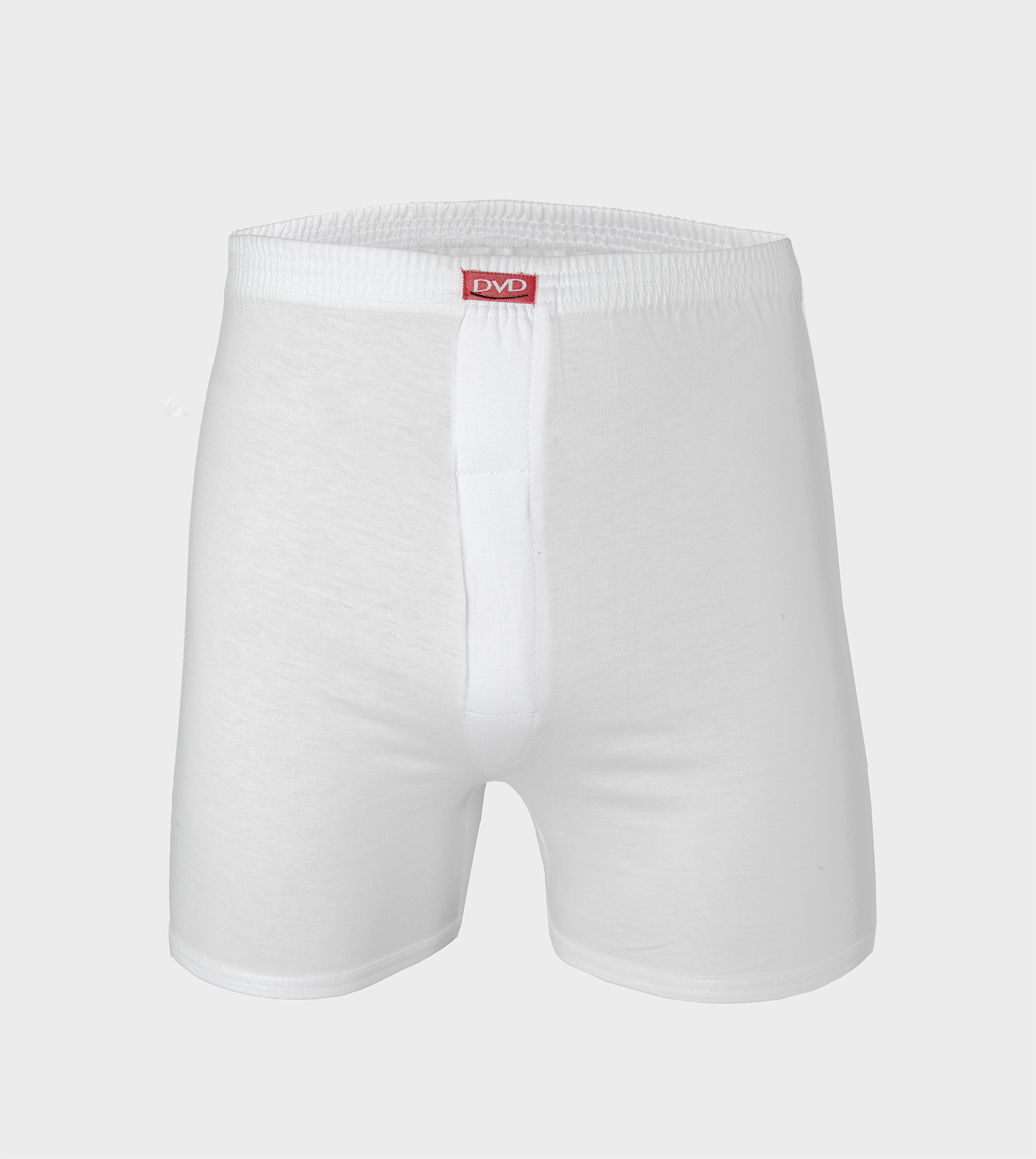 DVD - Men's Underwear Inner Elastic Short 100% Cotton White