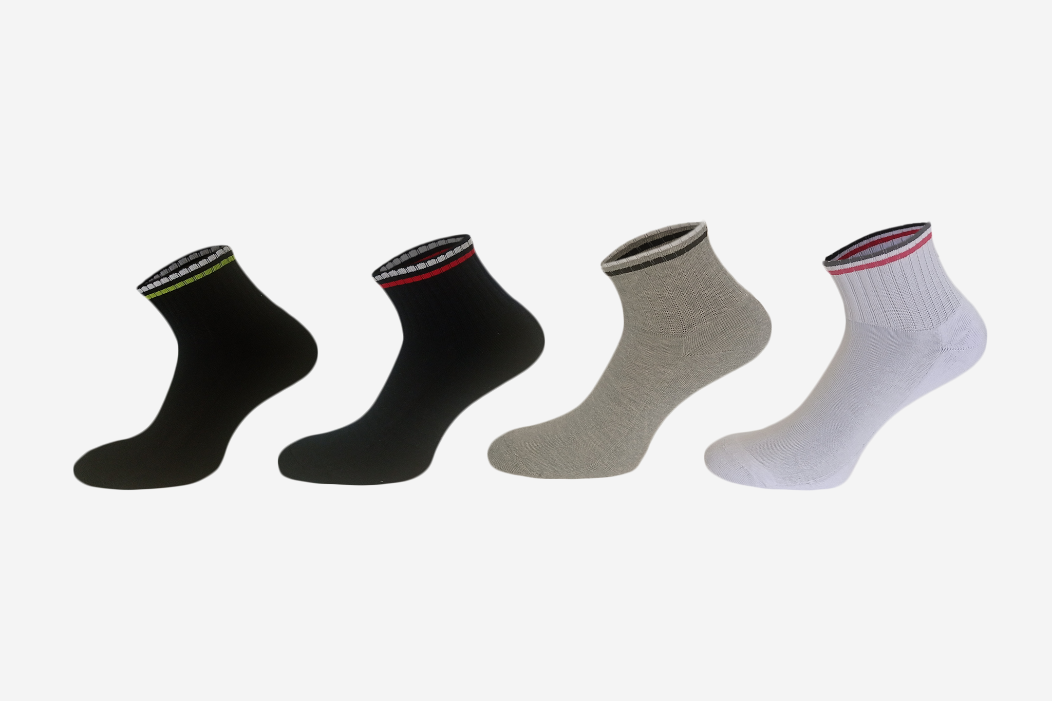 alWassim - Men's Athletic Warn Socks 85% Cotton Black