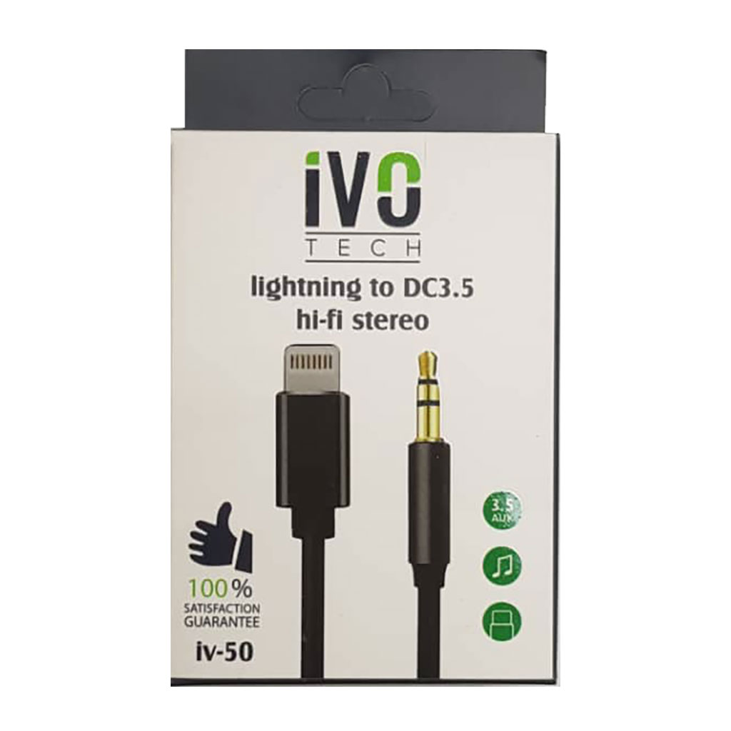 ivo TECH - Audio Cable adapter from iPhone to AUX 3.5mm hi-fi