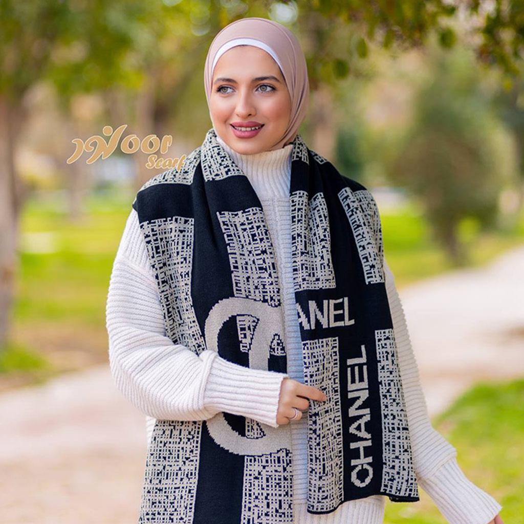 Noor Scarf - Women's Woolen Shawl Channel Style