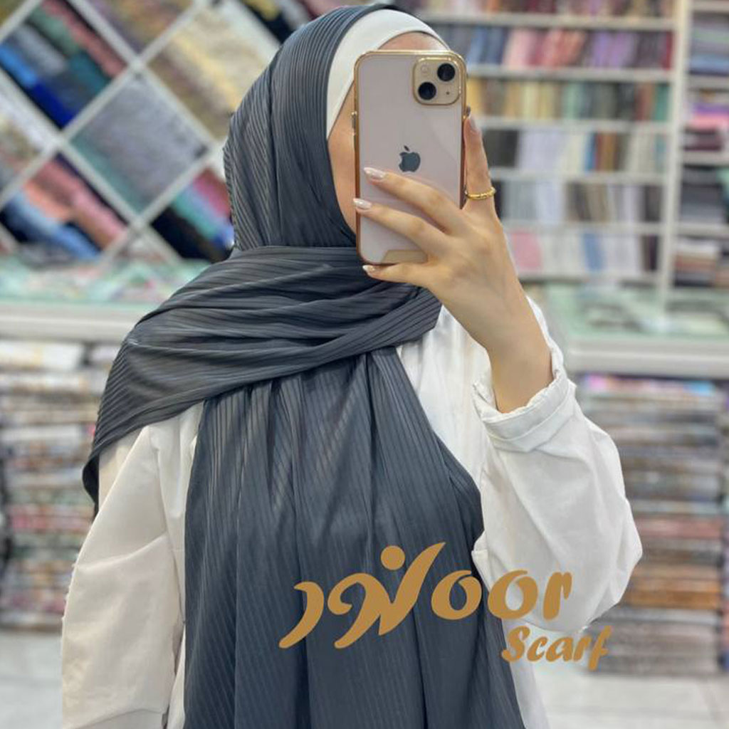 نور سكارف - شال كويتي مقلم