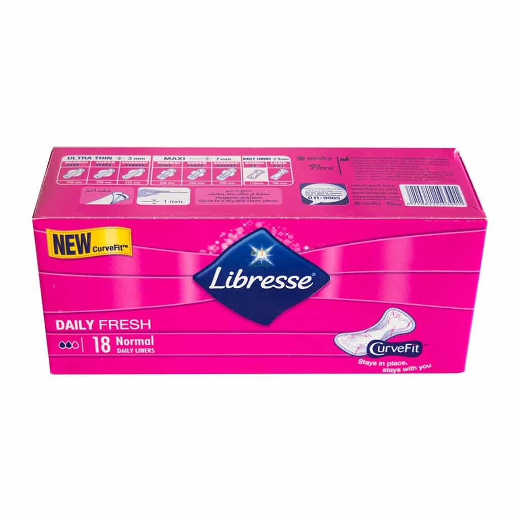 Libresse - Daily Fresh Normal Dialy Liners CurveFit 18 Pads