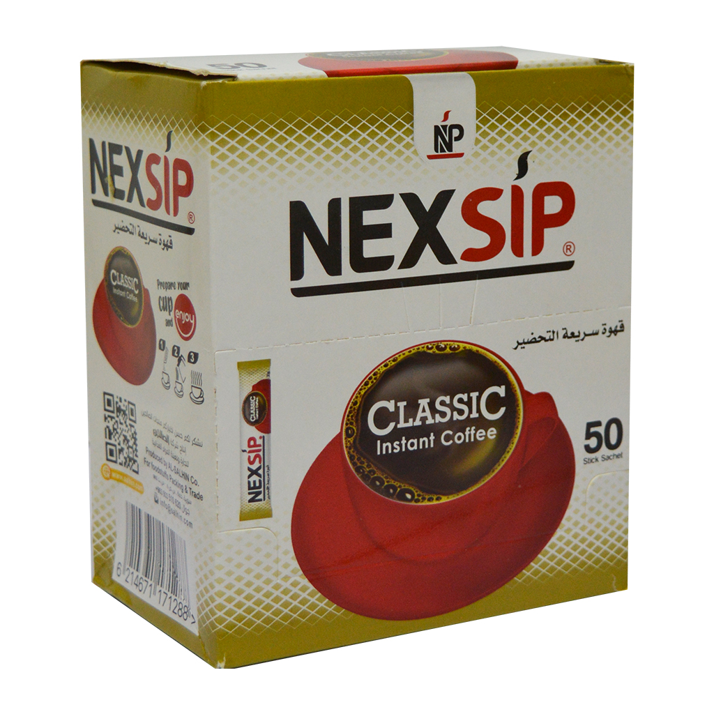 NEX SIP - Classic Instat Coffee 2 Grams 50 Stick Sachet