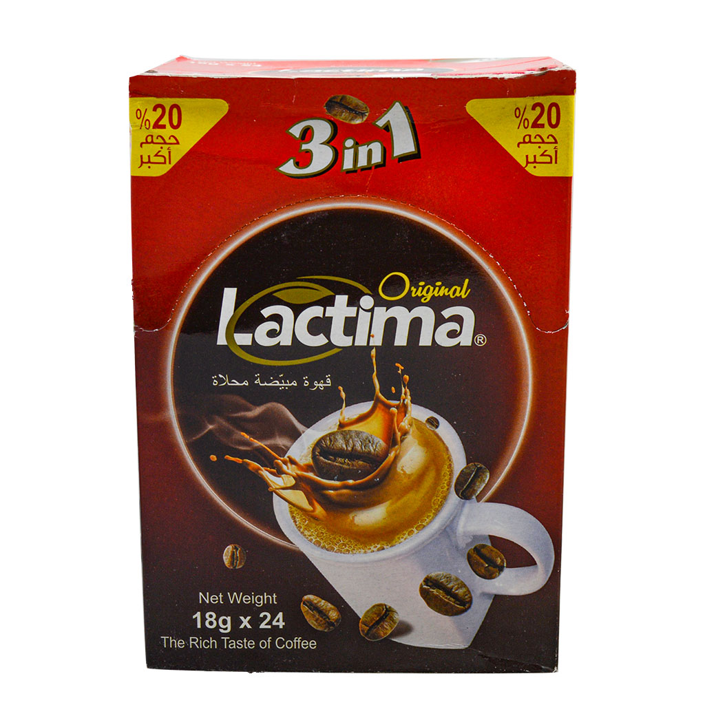 Lactima - Instant Coffee Creamer Sugar 3in1 24 Sachets