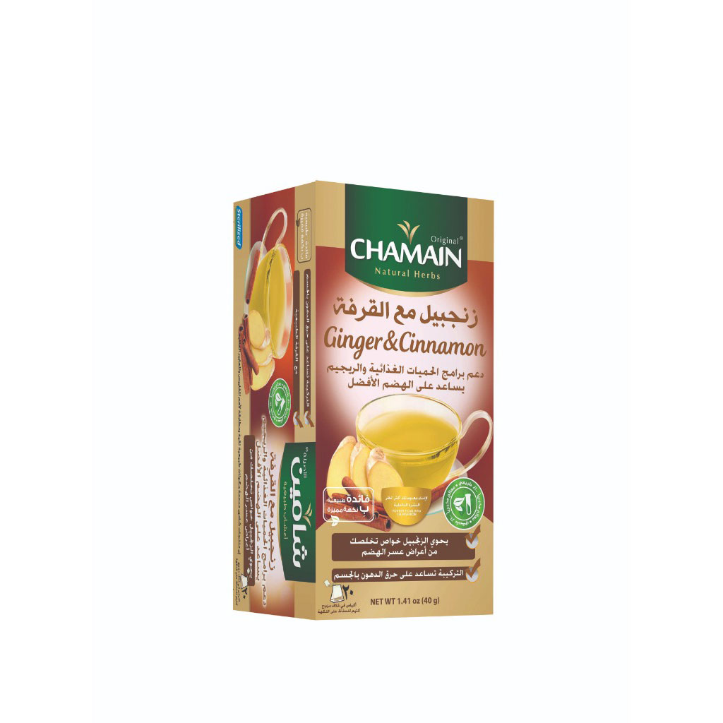 Chamain - Ginger & Cinnamon 20 Sachets