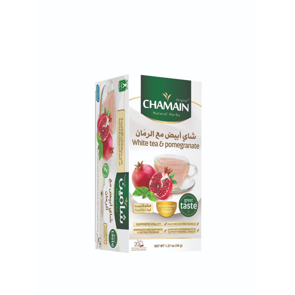 Chamain - White Tea & Pomeranate 20 Sachets