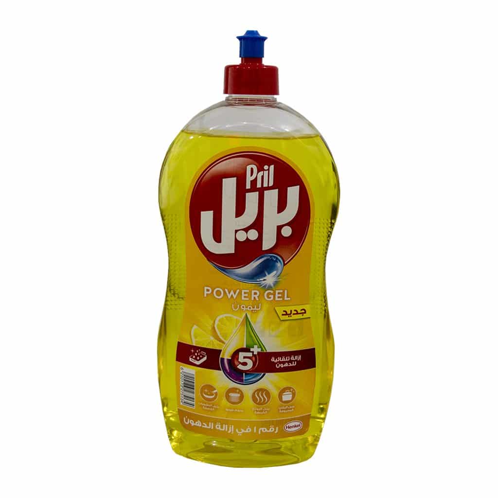 Pril - Power Dish Washing Gel Lemon Scent 1 Liter + 250 ml Free