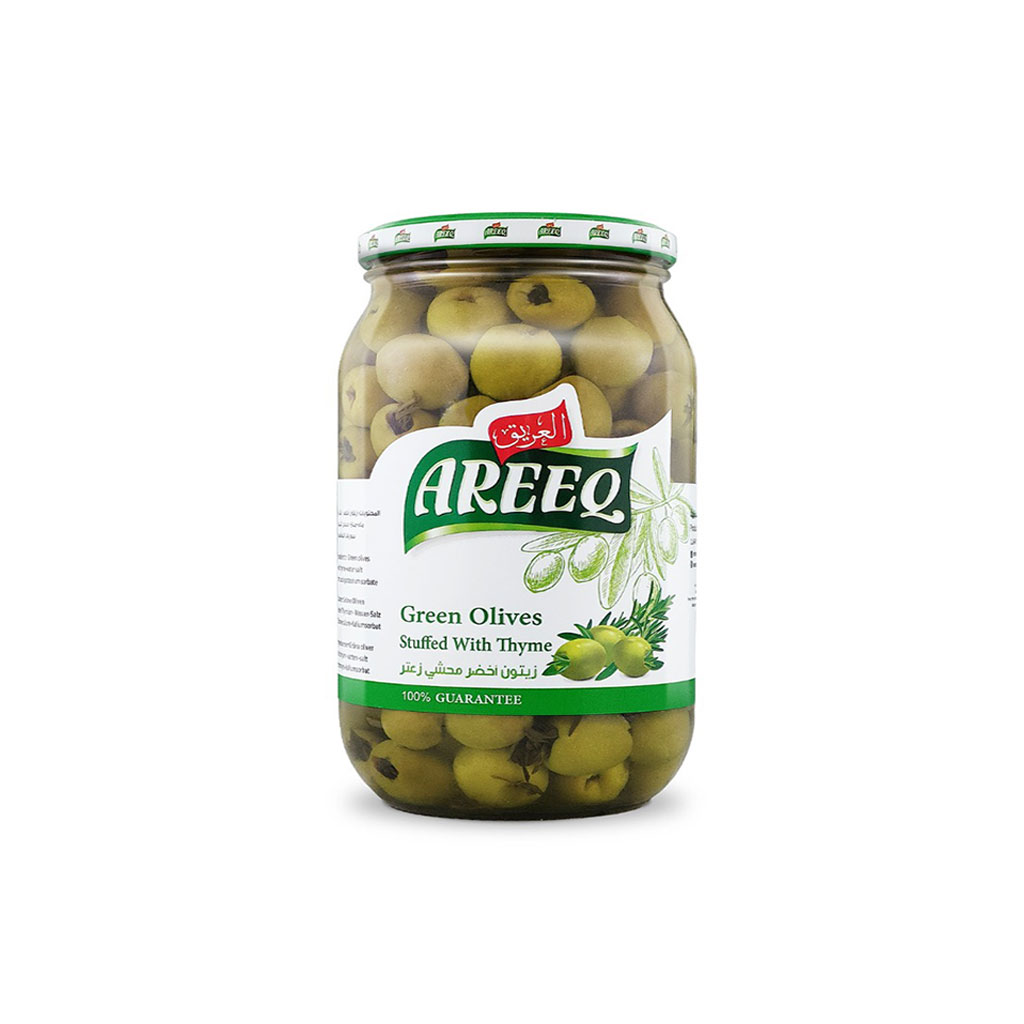 Areeq - Green Olives stuffed with Thym