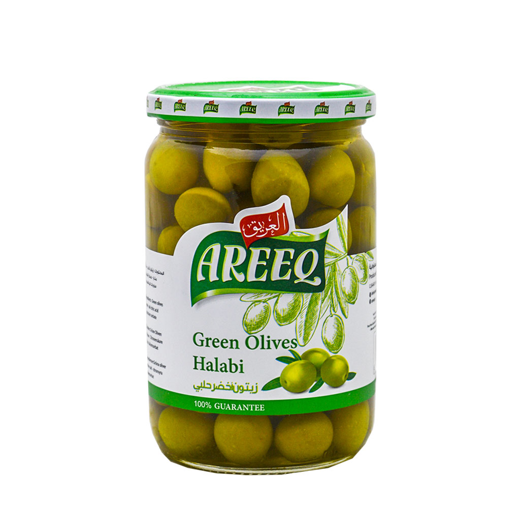 Areeq - Green Olives Halabi 400 Grams