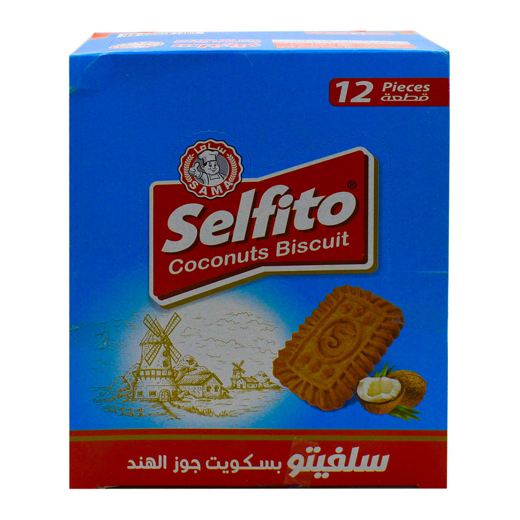 ساما - سلفيتو بسكويت جوز الهند 55 غرام 12 قطعة