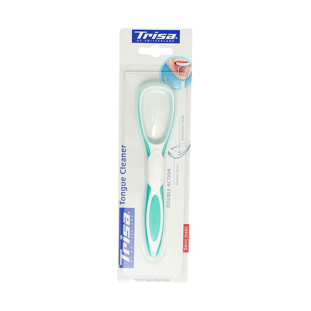 Trisa - Pro Interdental  Tooth Brush  Medium Red Trisa - Tongue Cleaner Double action