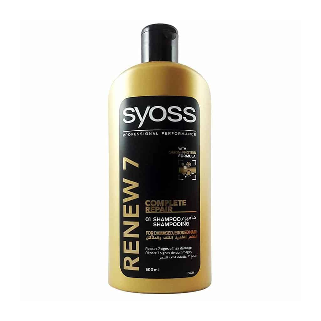 Syoss -Renew 7 Shampoo Complete Repair for Damaged, Eroded Hair 500 ml