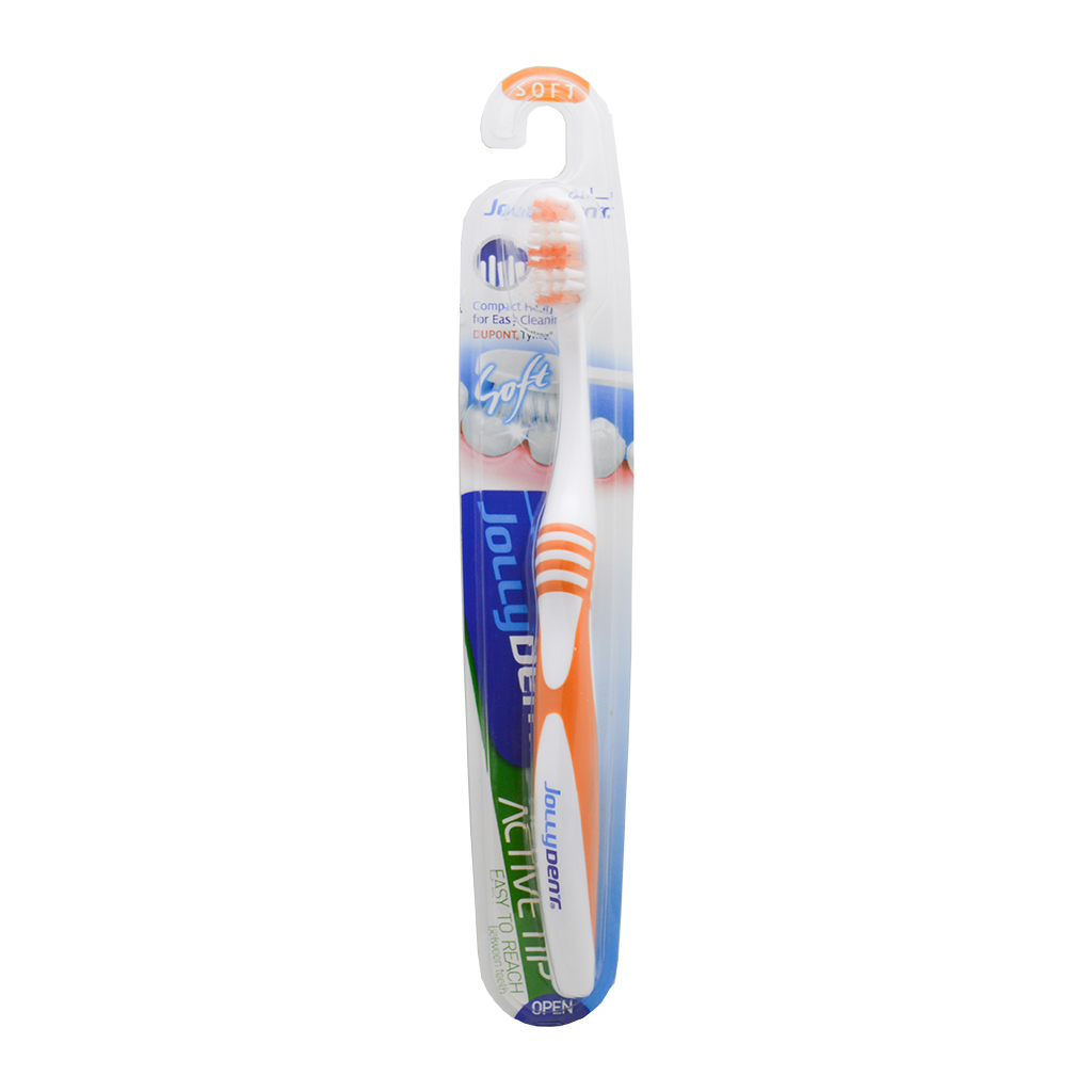 JollyDent - Active Tip Tooth Brush Easy To Reach between Teeth Soft