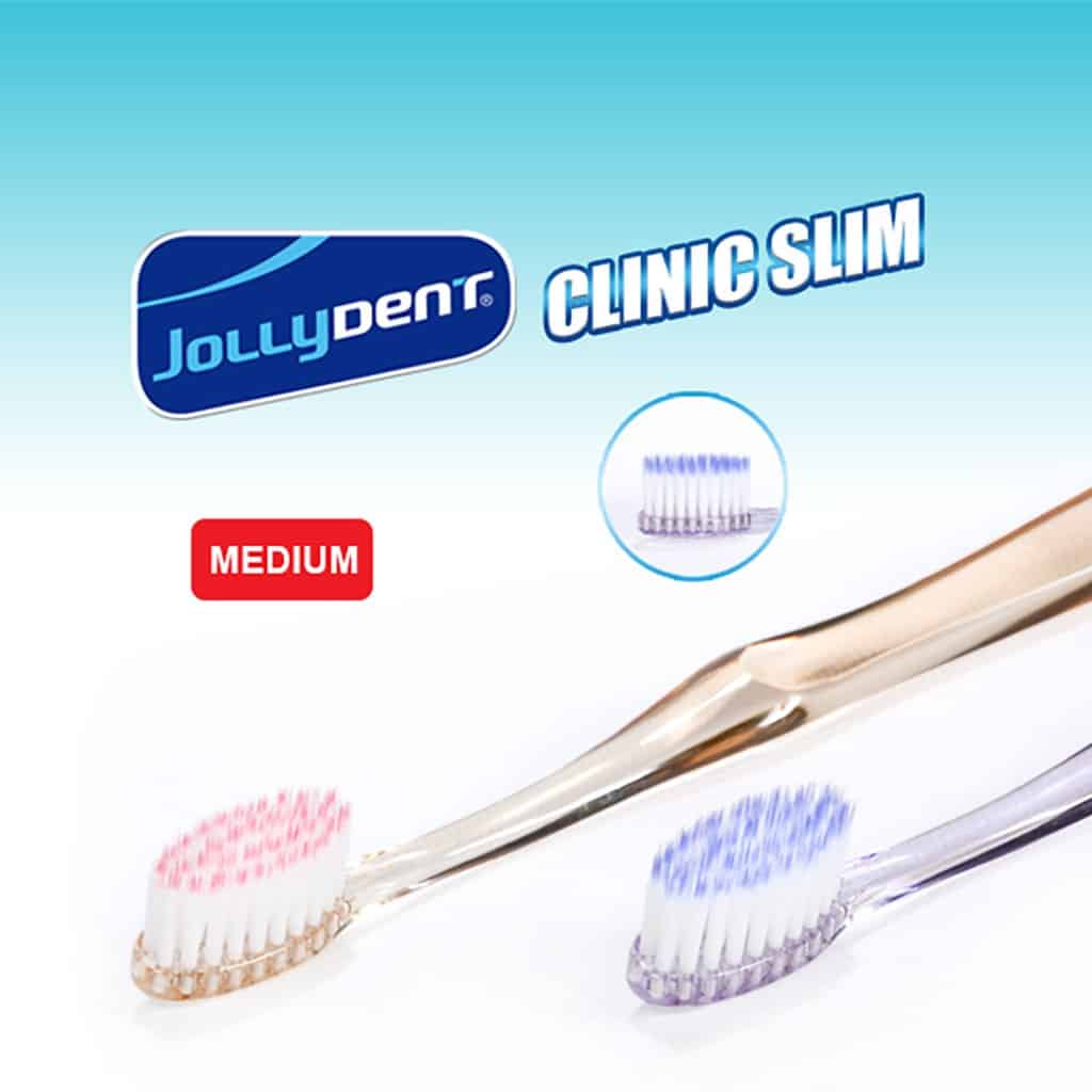 JollyDent - Clinic Slim Smart Tooth Brush tells when to replace Meduim