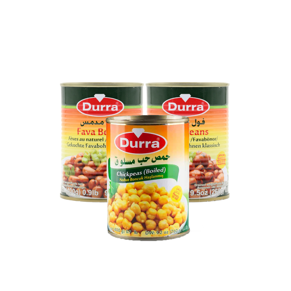 Durra - fava beans 2 pcs + chickpeas 380 Grams