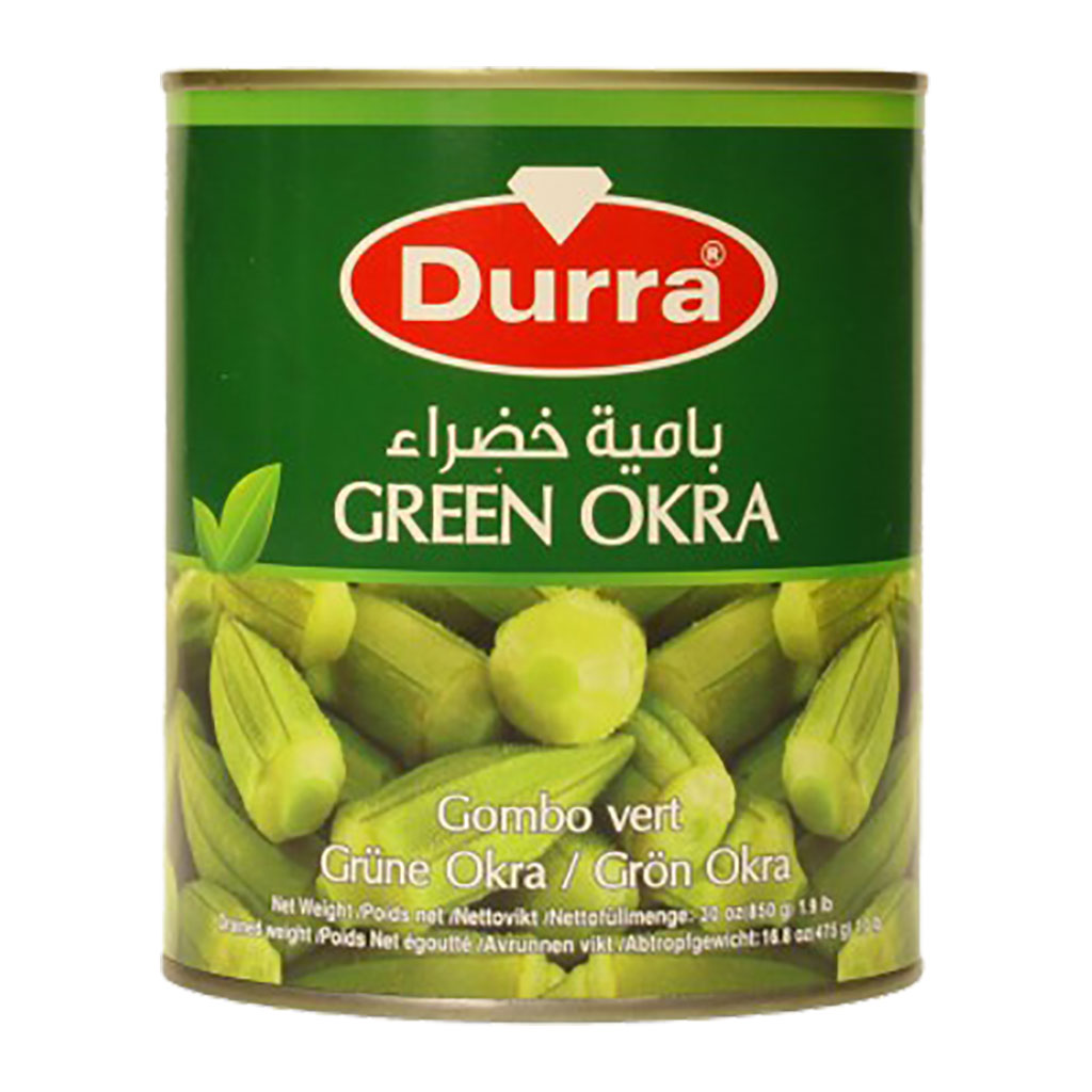 Durra - Green Okra Deriya Tin 850 Grams