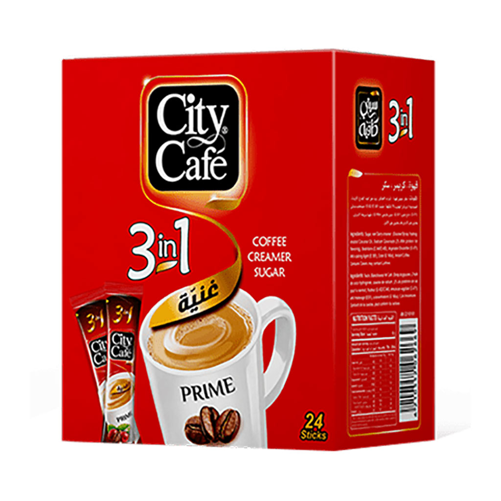 City Café - Coffee Creamer sugar 3*1 24 sticks+5 free