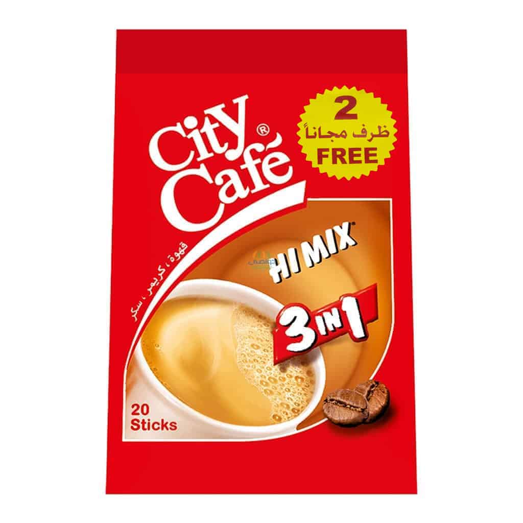 City Café - Instant Coffee HiMix Coffee Creamer Sugar 3in1 20 Sticks + 2 Sticks Free